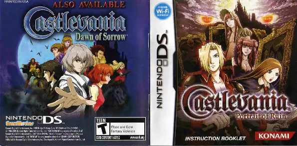 manual for Castlevania - Portrait of Ruin